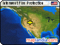 Interwest Fire Protection satellite map