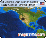 St George Utah Clarion Suites satellite map