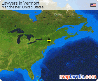 Lawyers in Vermont satellite map