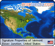 Signature Properties of Vermont satellite map