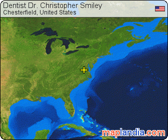 Dentist Dr. Christopher Smiley satellite map