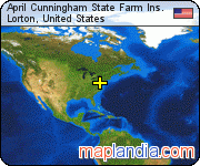 April Cunningham State Farm Ins. satellite map