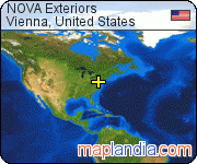 NOVA Exteriors satellite map