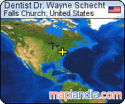 Dentist Dr. Wayne Schecht satellite map