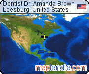 Dentist Dr. Amanda Brown satellite map