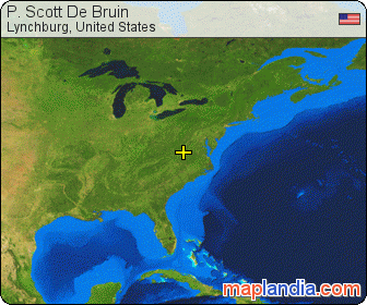 P. Scott De Bruin satellite map