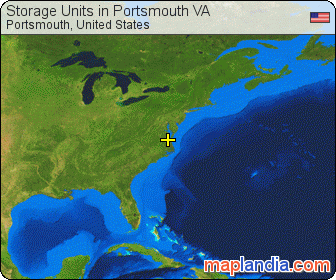 Storage Units in Portsmouth VA satellite map