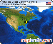 Advanced Dental Care of Richmond satellite map