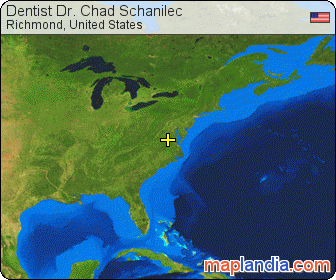 Dentist Dr. Chad Schanilec satellite map