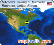Mitchell's Towing & Recovery satellite map