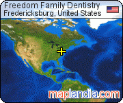 Freedom Family Dentistry satellite map
