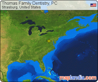 Thomas Family Dentistry, PC satellite map