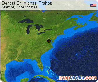 Dentist Dr. Michael Trahos satellite map