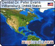 Dentist Dr. Peter Evans satellite map
