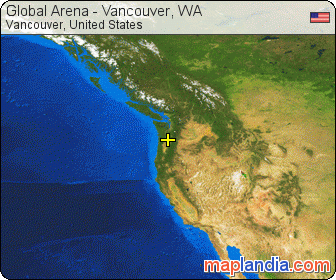 Global Arena - Vancouver, WA satellite map