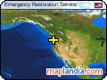 Emergency Restoration Service satellite map