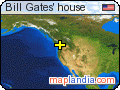 Bill Gates' house satellite map