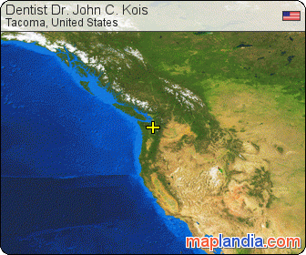 Dentist Dr. John C. Kois satellite map