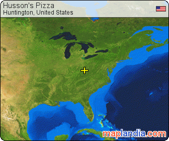 Husson's Pizza satellite map