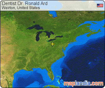 Dentist Dr. Ronald Ard satellite map