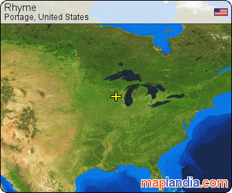 Rhyme satellite map