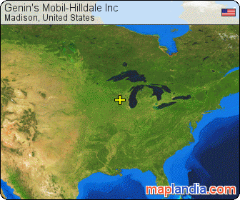 Genin's Mobil-Hilldale Inc satellite map