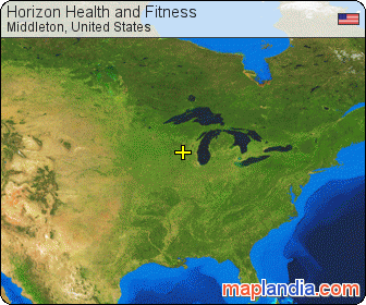 Horizon Health and Fitness satellite map