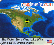 The Water Store Wind Lake (WI) satellite map