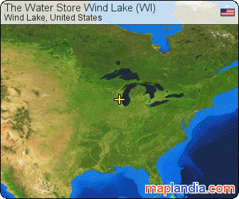 The Water Store Wind Lake (WI) satellite map