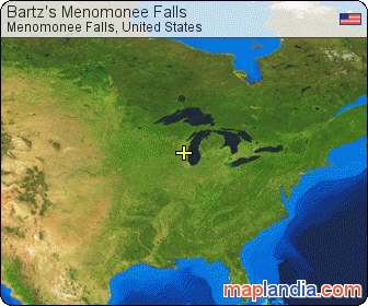 Bartz's Menomonee Falls satellite map