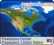 Pewaukee Dental satellite map