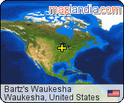 Bartz's Waukesha satellite map