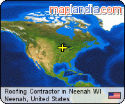 Roofing Contractor in Neenah WI satellite map
