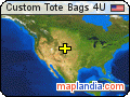 Custom Tote Bags 4U satellite map