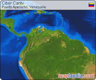 Ciber Cantv satellite map