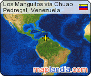 Los Manguitos via Chuao satellite map