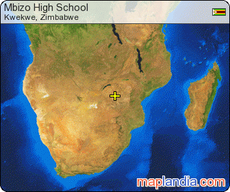 Mbizo High School satellite map